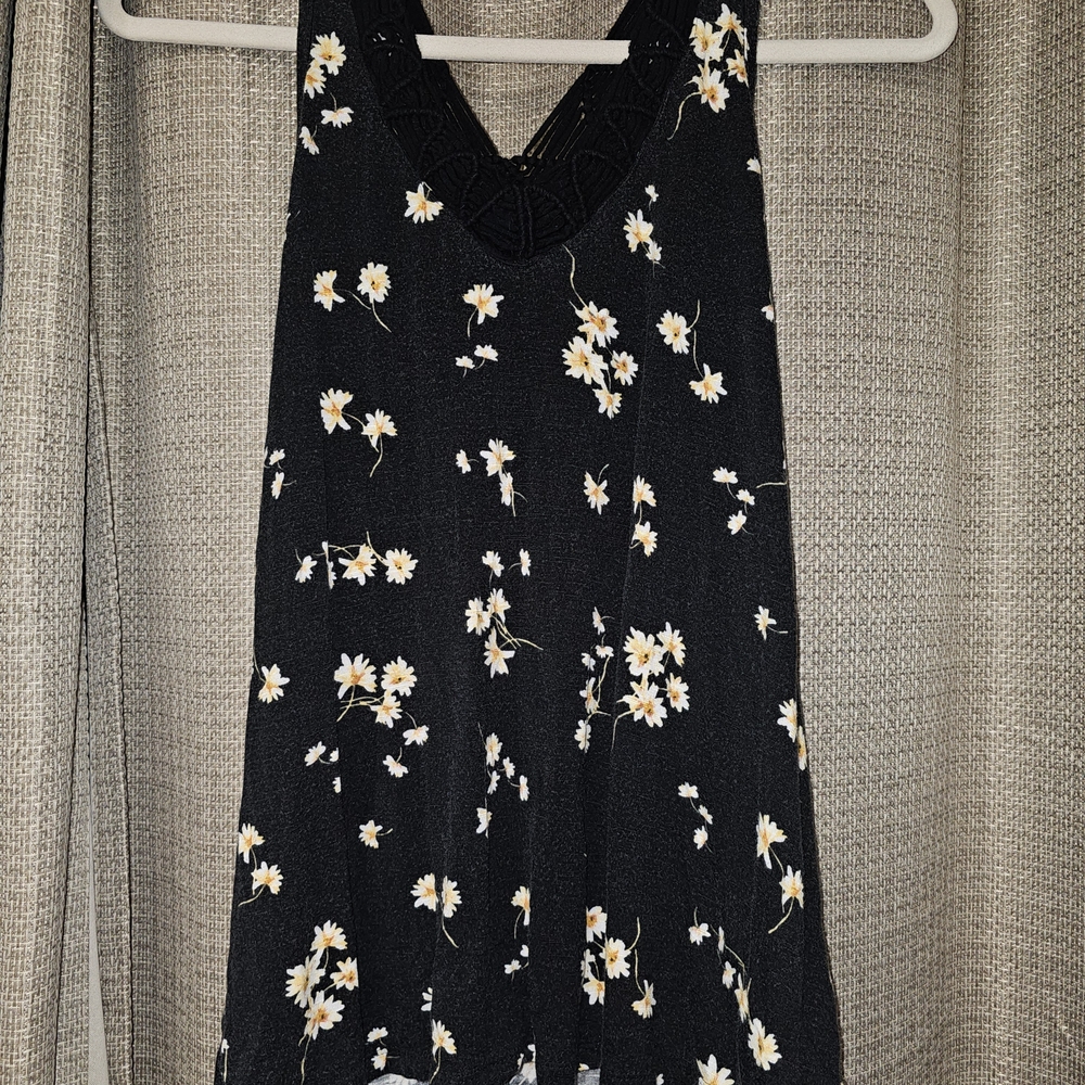 Maurices Black Floral Blouse